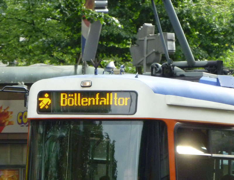 Strassenbahn zum Böllenfalltor